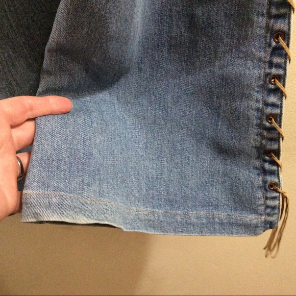 Vintage Buffalo David Bitton jeans with vented lace up sides - Picture 10 of 13